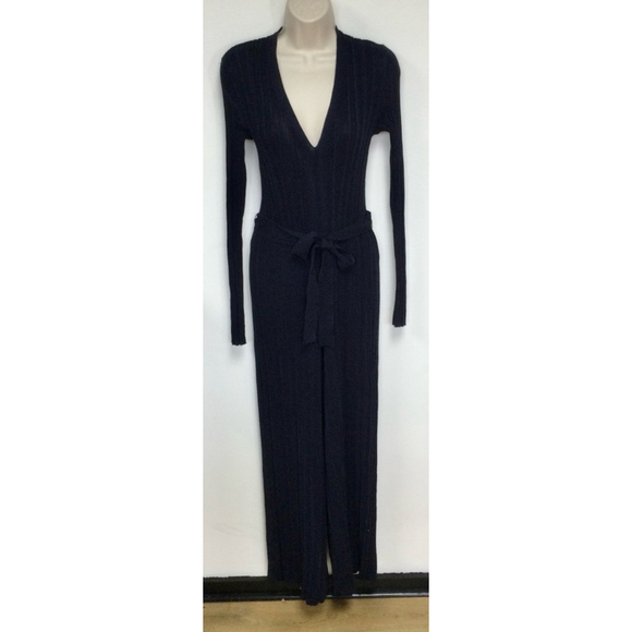 Women's Rachel Roy ribbed Jumpsuit Size S‎ Navy